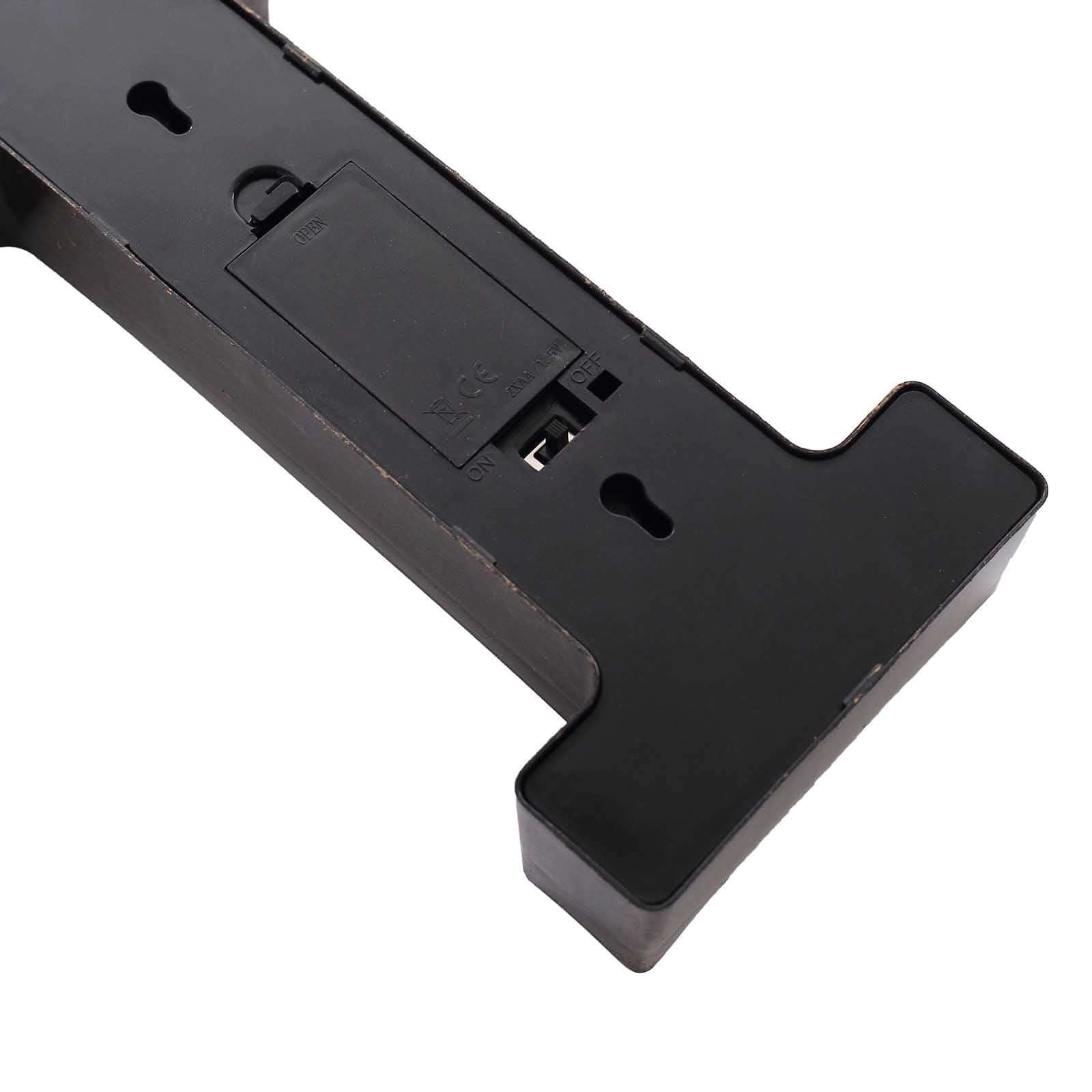 LED Marquee Letter "I" Industrial Style Antique Black - Light-Up Alphabet Sign for Weddings & Displays 9"