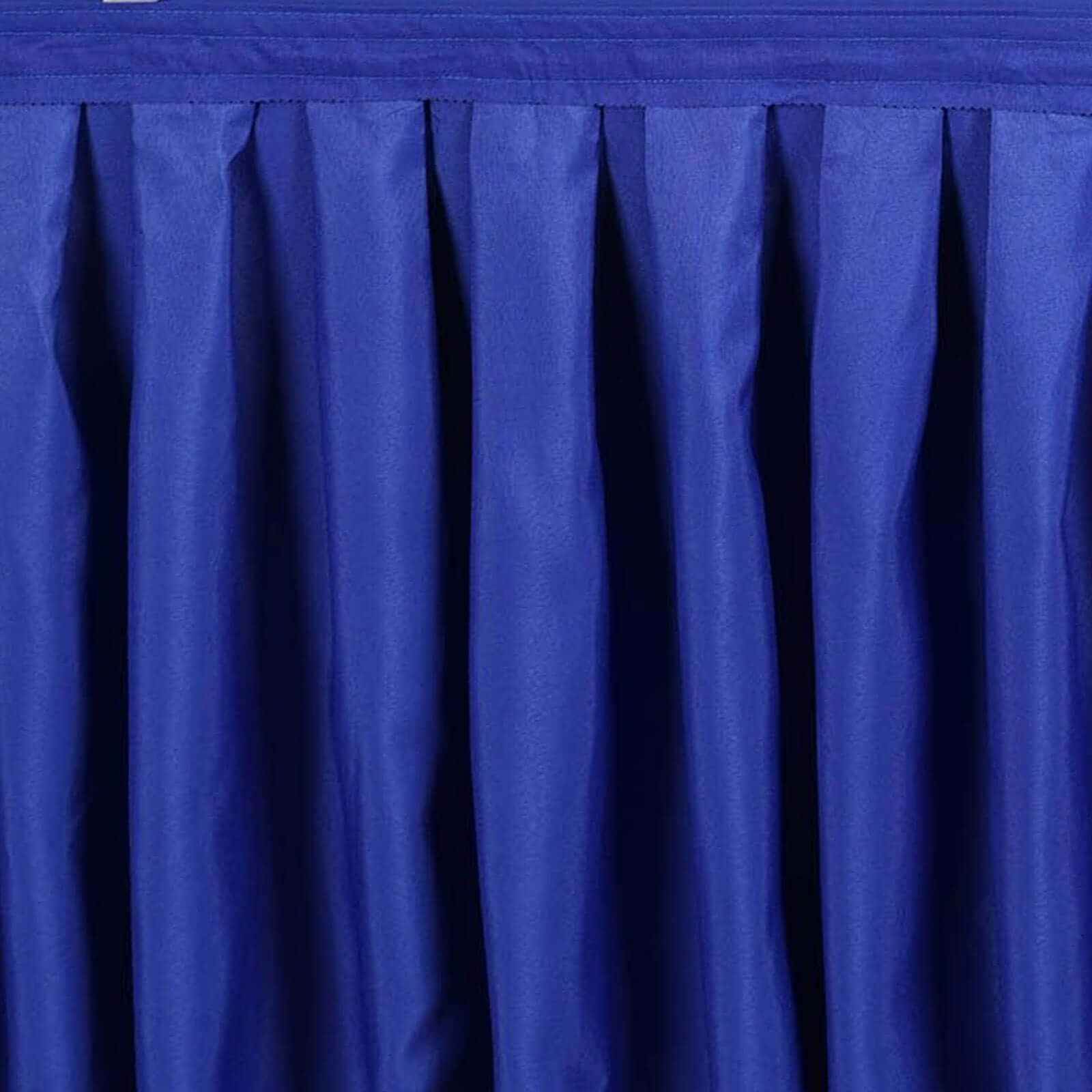 Polyester 17ft Table Skirt Royal Blue - Classic Pleated Design
