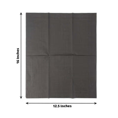 50-Pack Paper Napkins Black - Soft Disposable 2-Ply Dinner Napkins for Weddings