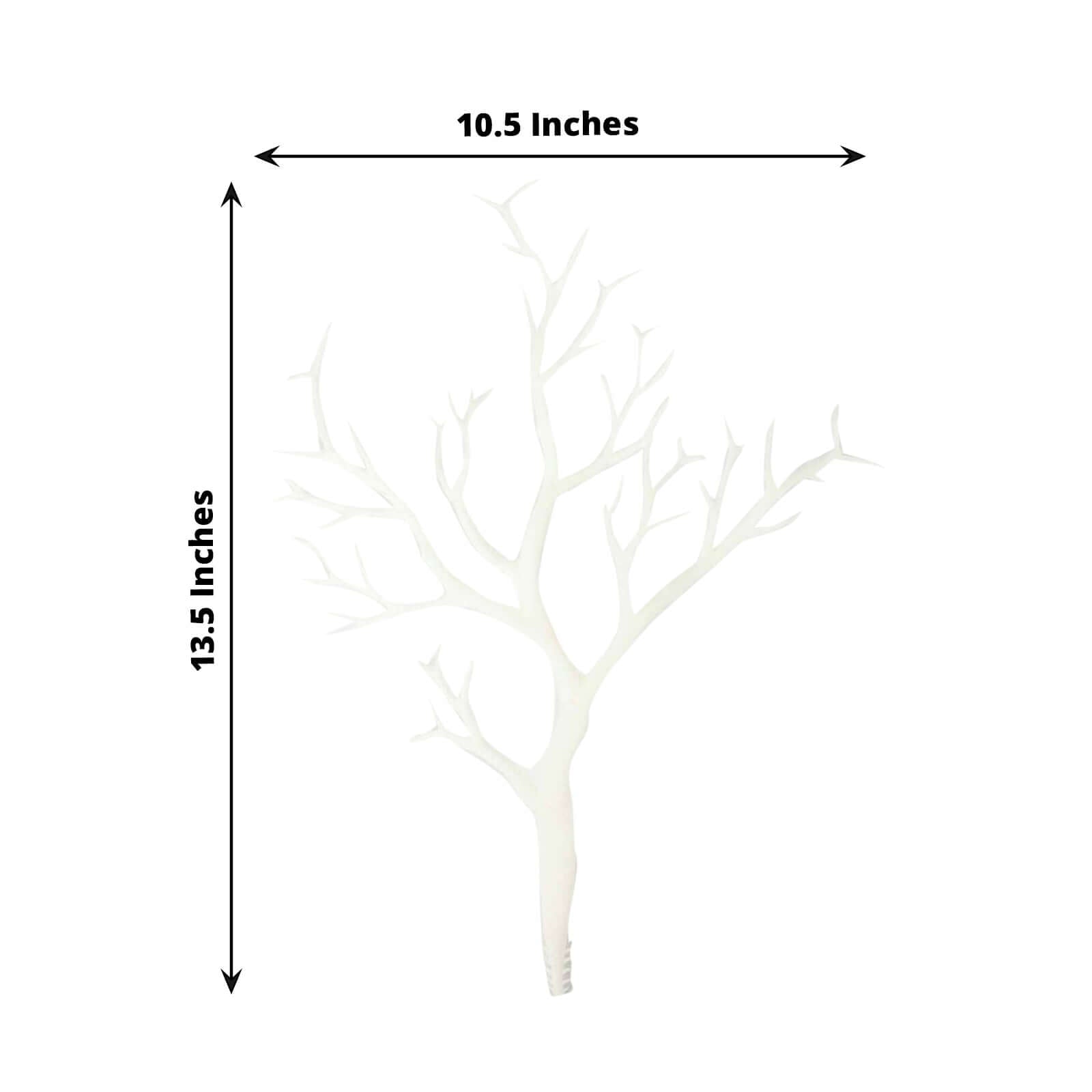 10-Pack Artificial Manzanita Tree Branch White for Vase Filler Home Wedding Centerpiece Ornament 14"