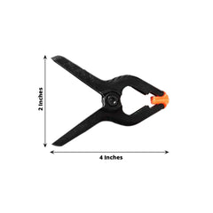 6 Pack 4" Industrial Photography Backdrop Clamps, Curtain Clips