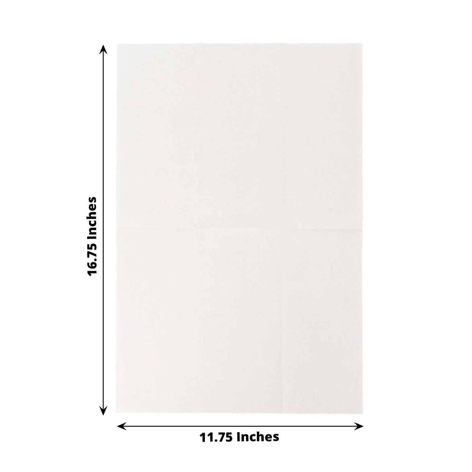 20 Pack Linen-Like Paper 8.5"x4" Napkins White - Highly Absorbent & Disposable Airlaid Guest Towels for Special Occasions