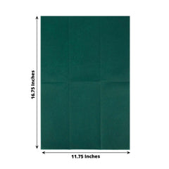 20 Pack Linen-Like Paper 8.5"x4" Napkins Hunter Emerald Green - Highly Absorbent & Disposable Airlaid Guest Towels