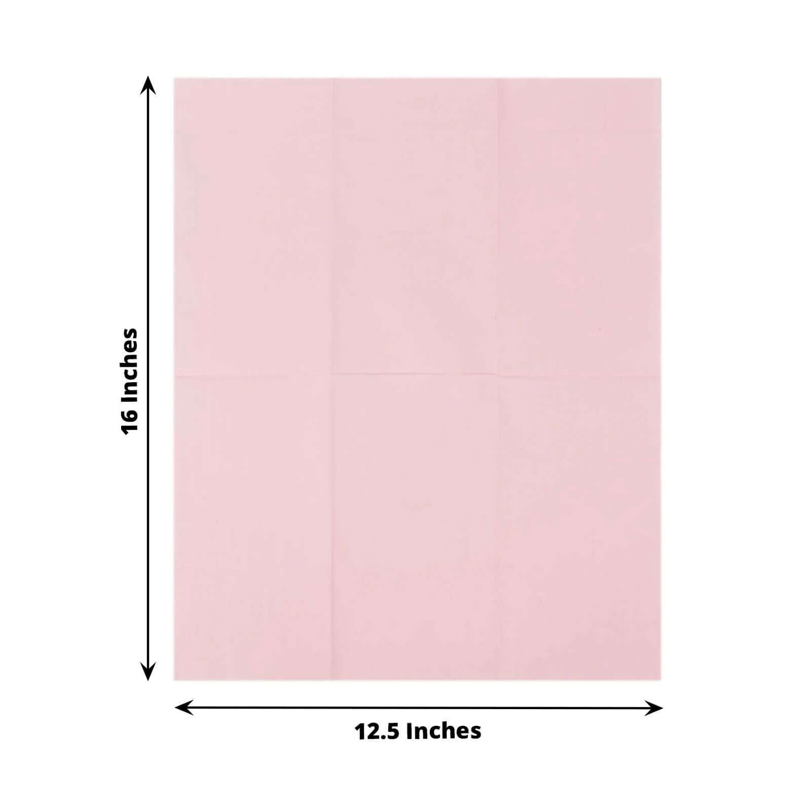 50-Pack Paper Napkins Pink - Soft Disposable 2-Ply Dinner Napkins for Weddings