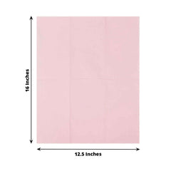 50-Pack Paper Napkins Pink - Soft Disposable 2-Ply Dinner Napkins for Weddings