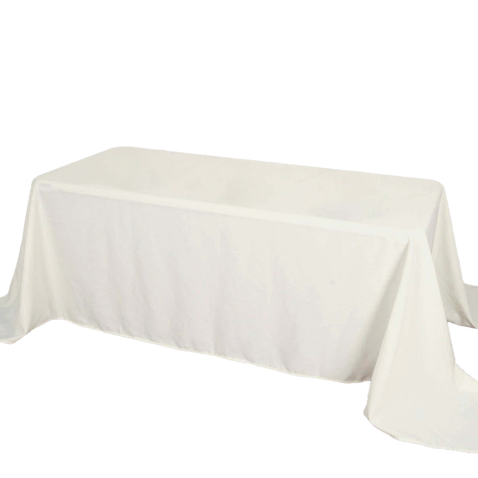 Polyester 50"x120" Rectangle Tablecloth Ivory - Wrinkle-Resistant Table Cover
