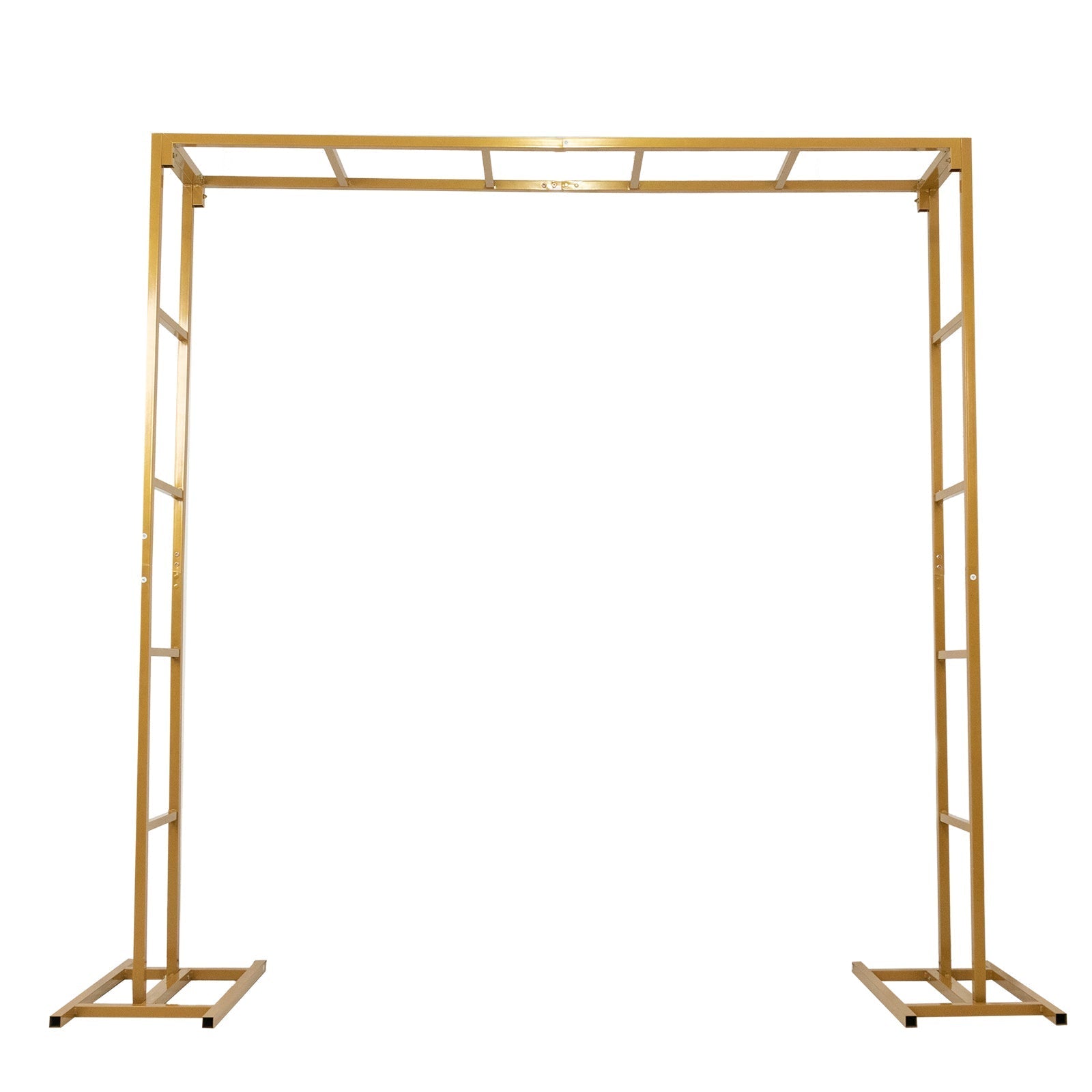6ftx6ft Gold Square Arbor - Freestanding 6' High Over the Table Stand, Backdrop Stand with Double Frame for Floral Balloon Décor