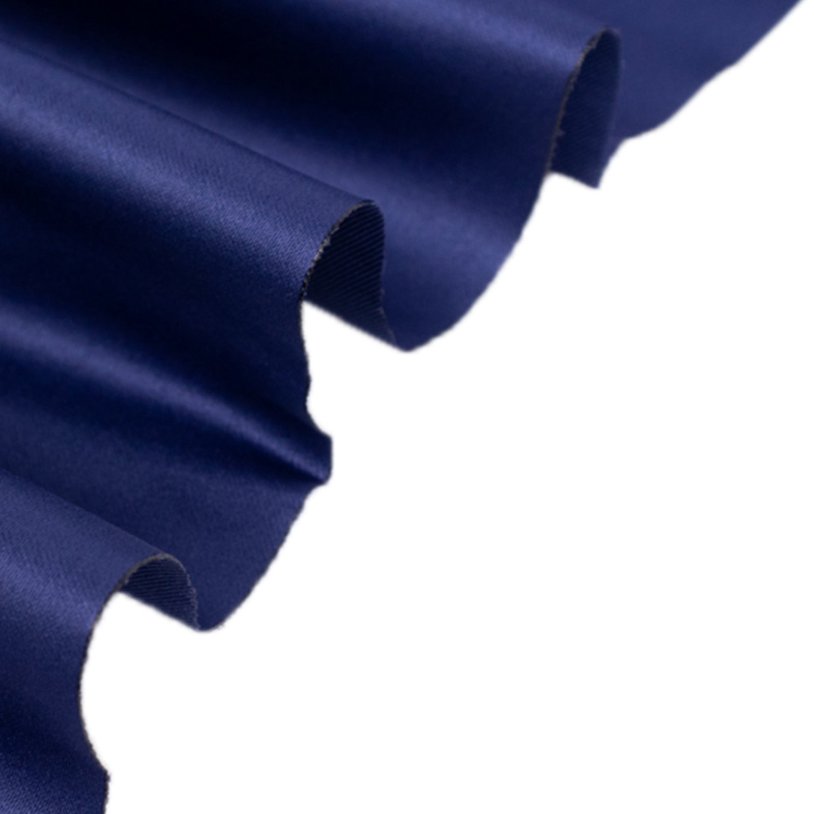 54"x10 Yards Navy Blue Lamour Satin Fabric Bolt, Heavy Matte Satin Fabric By The Yard