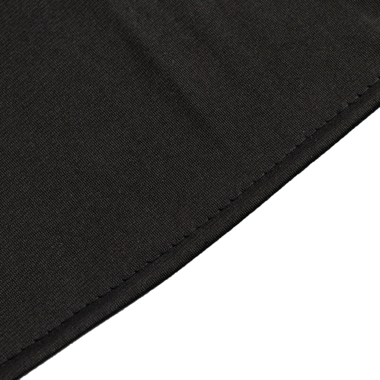 Scuba Round 90" Tablecloth Black - Wrinkle Free & Stain Resistant Table Cover for Weddings and Banquets