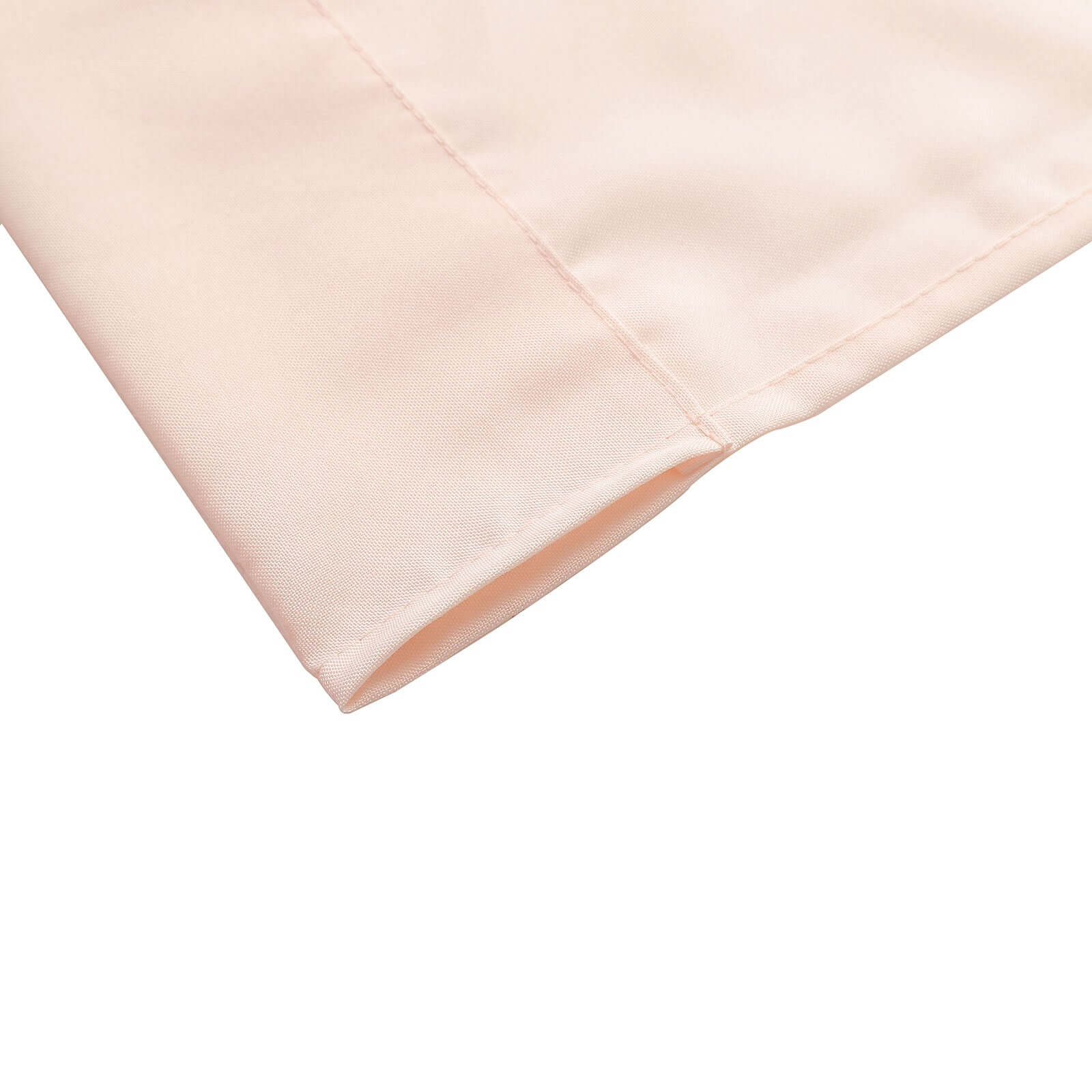 2 Pack Blush Polyester Event Curtain Drapes, 10ftx8ft Backdrop Event Panels With Rod Pockets 130 GSM