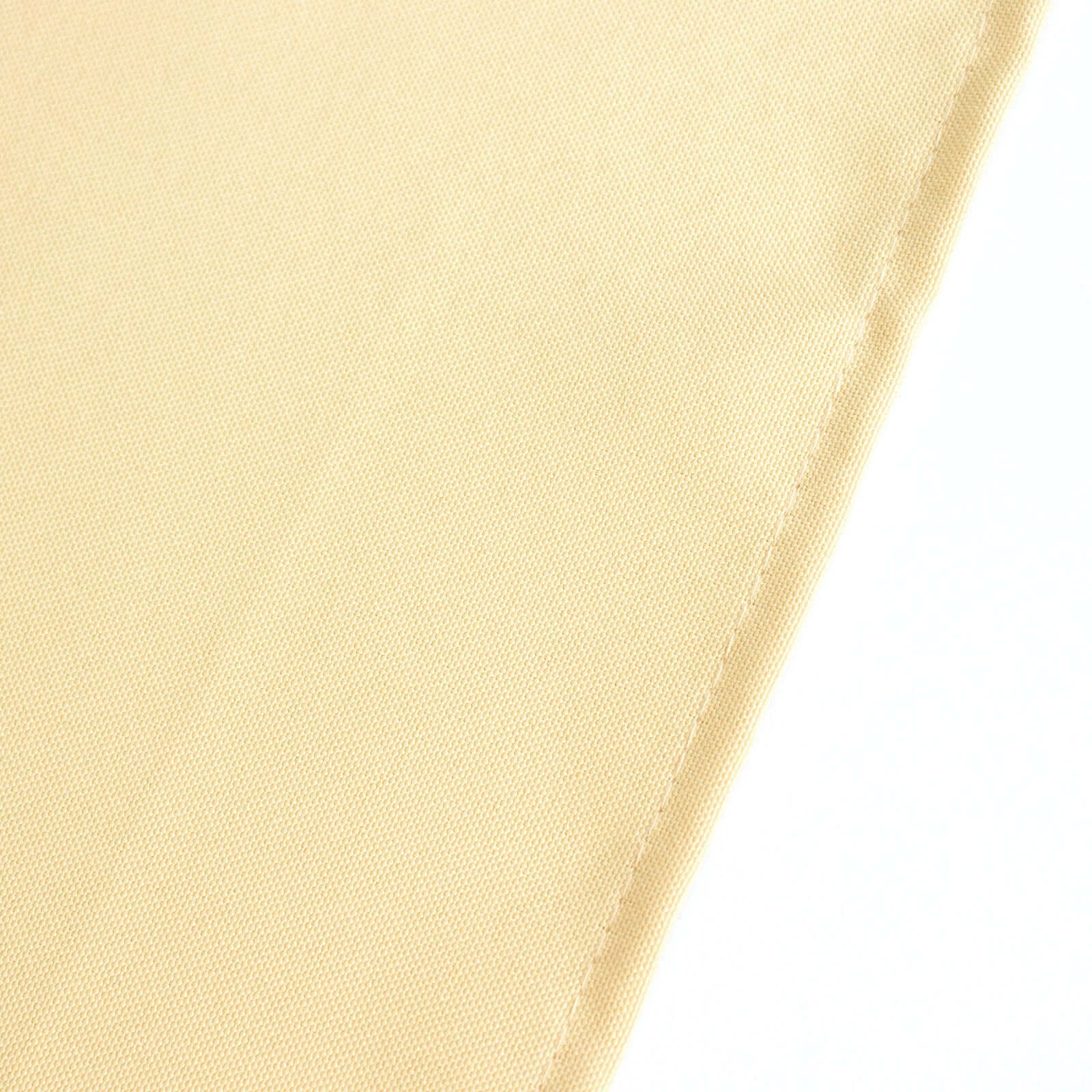 Premium Polyester 120" Round Tablecloth Champagne - Seamless 220GSM Wrinkle-Resistant Table Cover