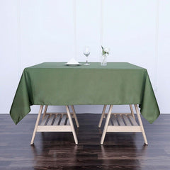 Polyester Square 70"x70" Tablecloth Olive Green - Wrinkle-Resistant & Durable Table Cover