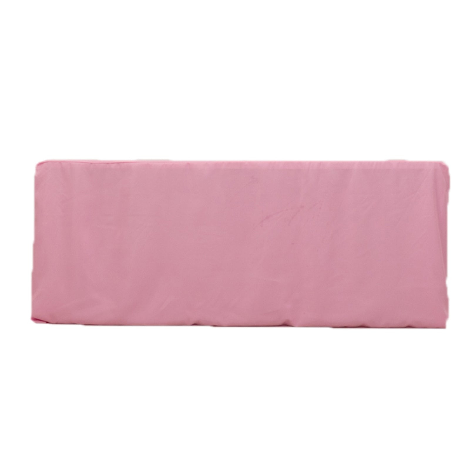Fitted Polyester 72"x30" Rectangle Tablecloth Pink - Durable and Easy to Maintain Table Cover