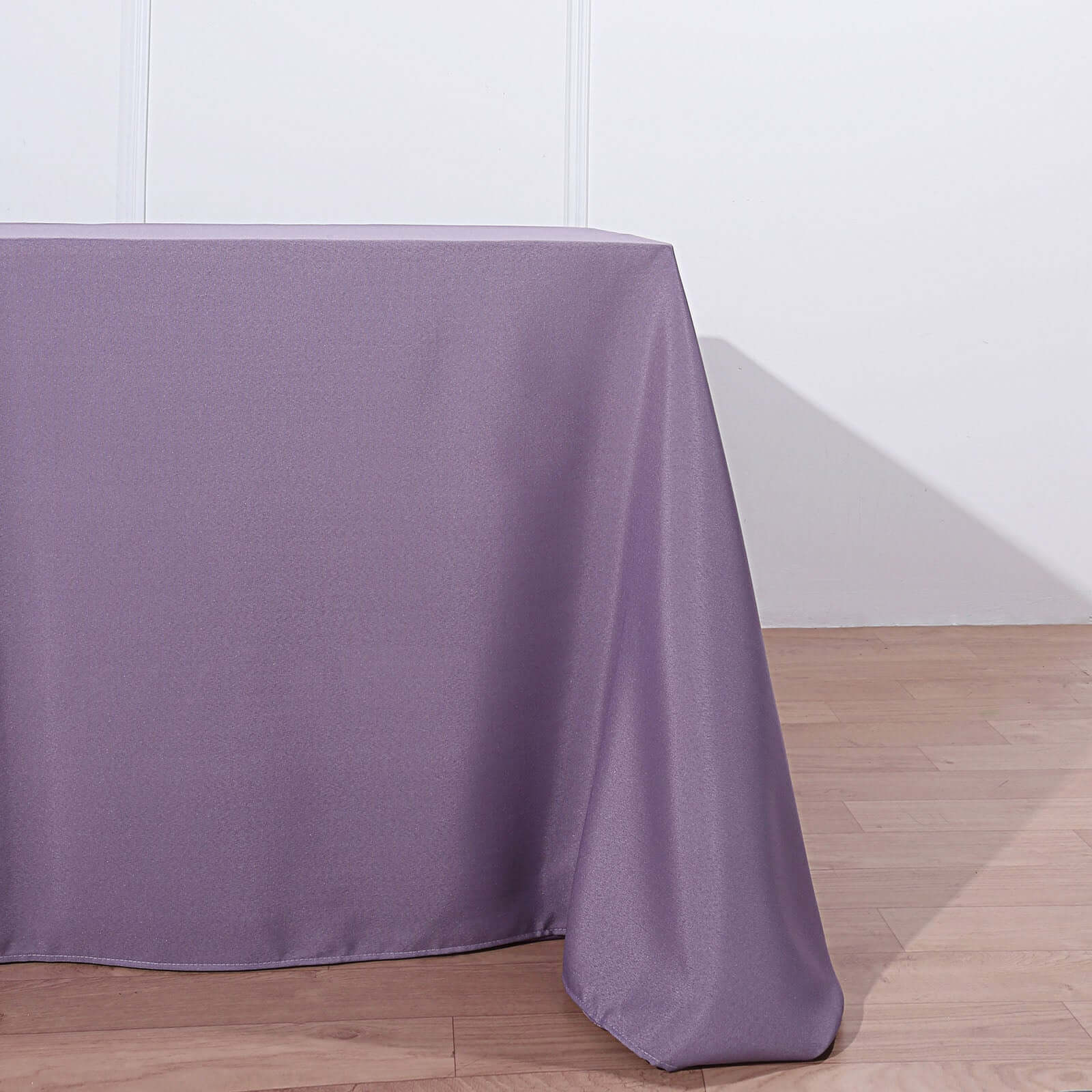 Polyester 90"x156" Rectangle Tablecloth Violet Amethyst - Seamless Wrinkle-Resistant Table Cover