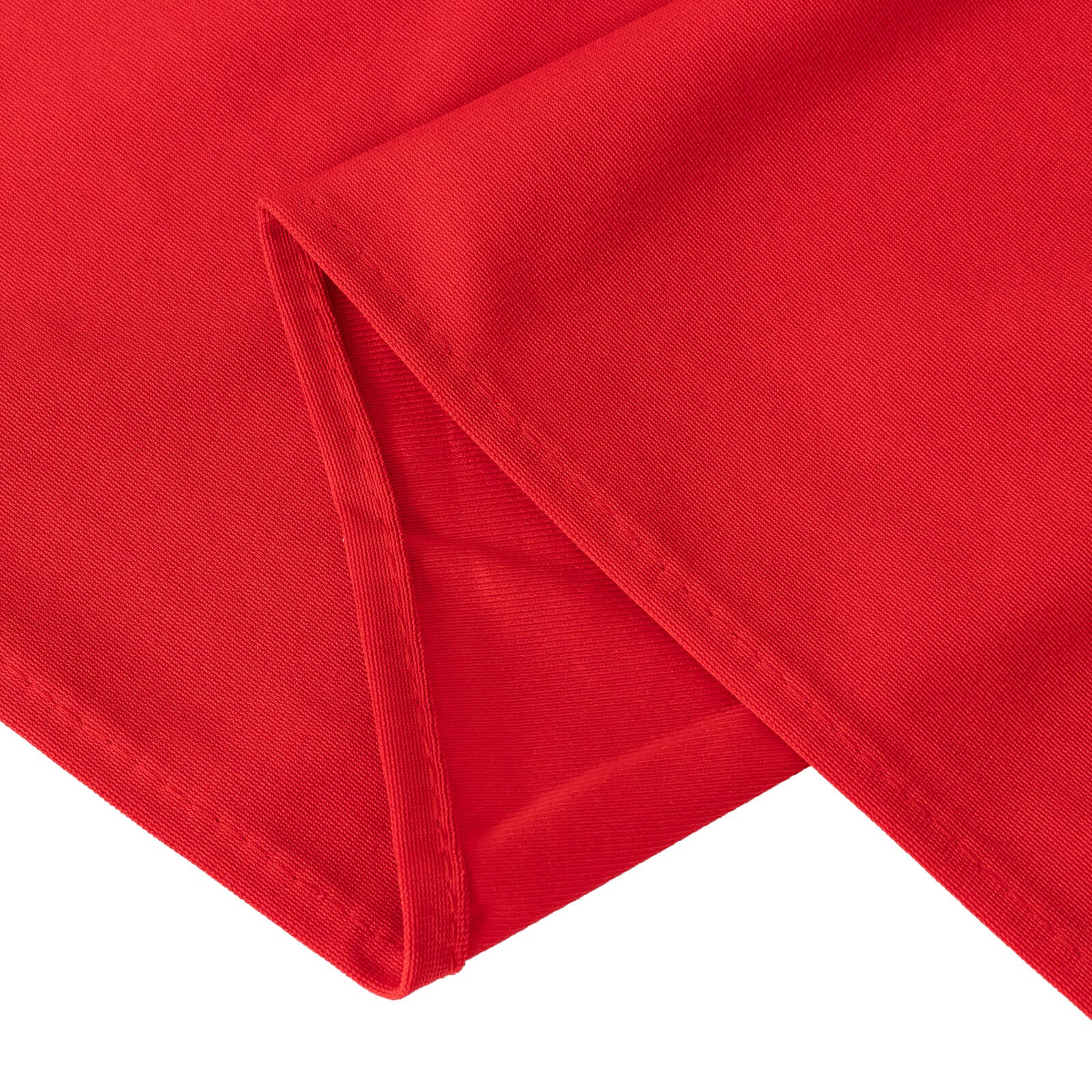 Scuba Rectangular 90"x156" Tablecloth Red - Wrinkle Free, Stain Resistant & Seamless Table Cover