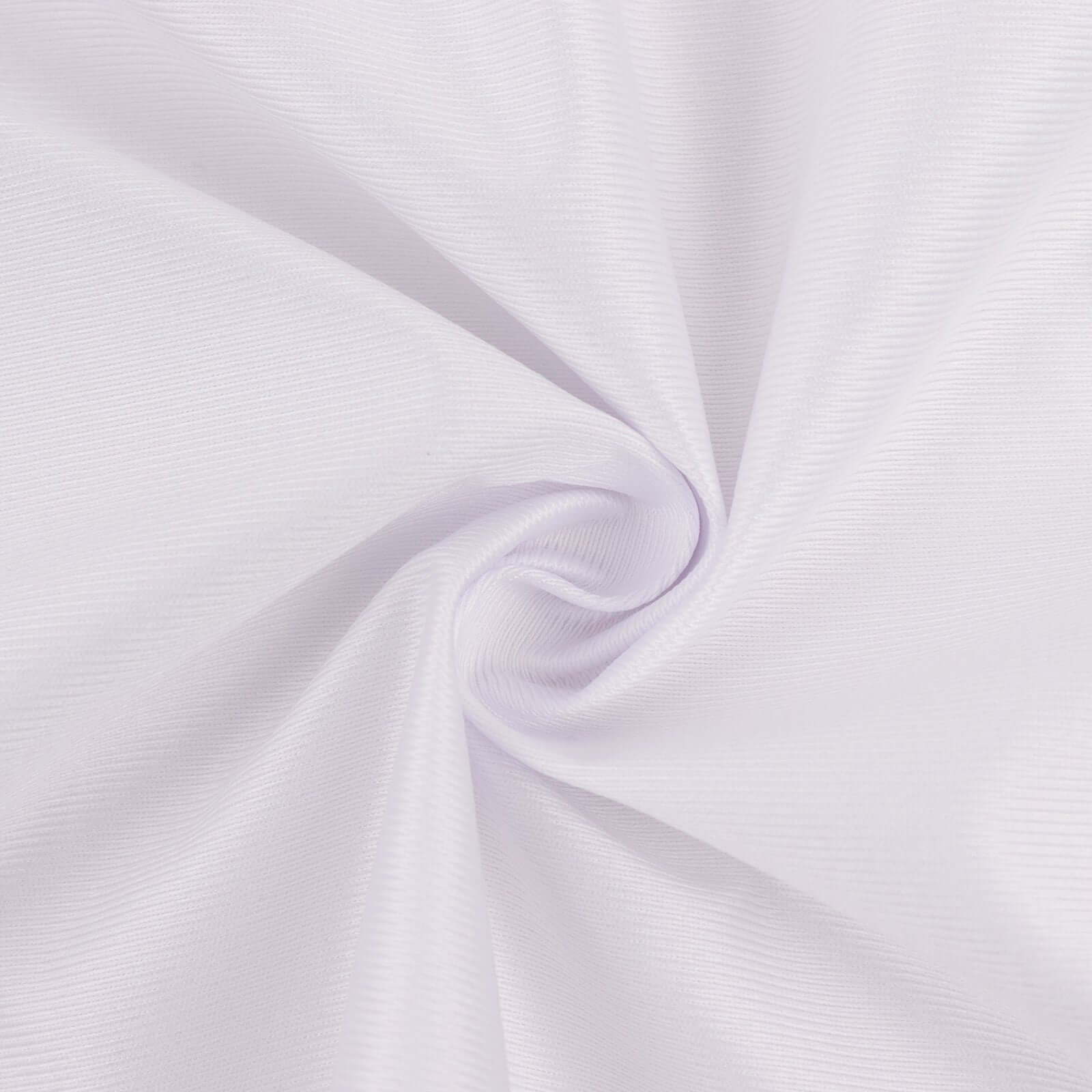 White Scuba Polyester Fabric Roll, Wrinkle Free DIY Craft Fabric Bolt- 60"x10 Yards