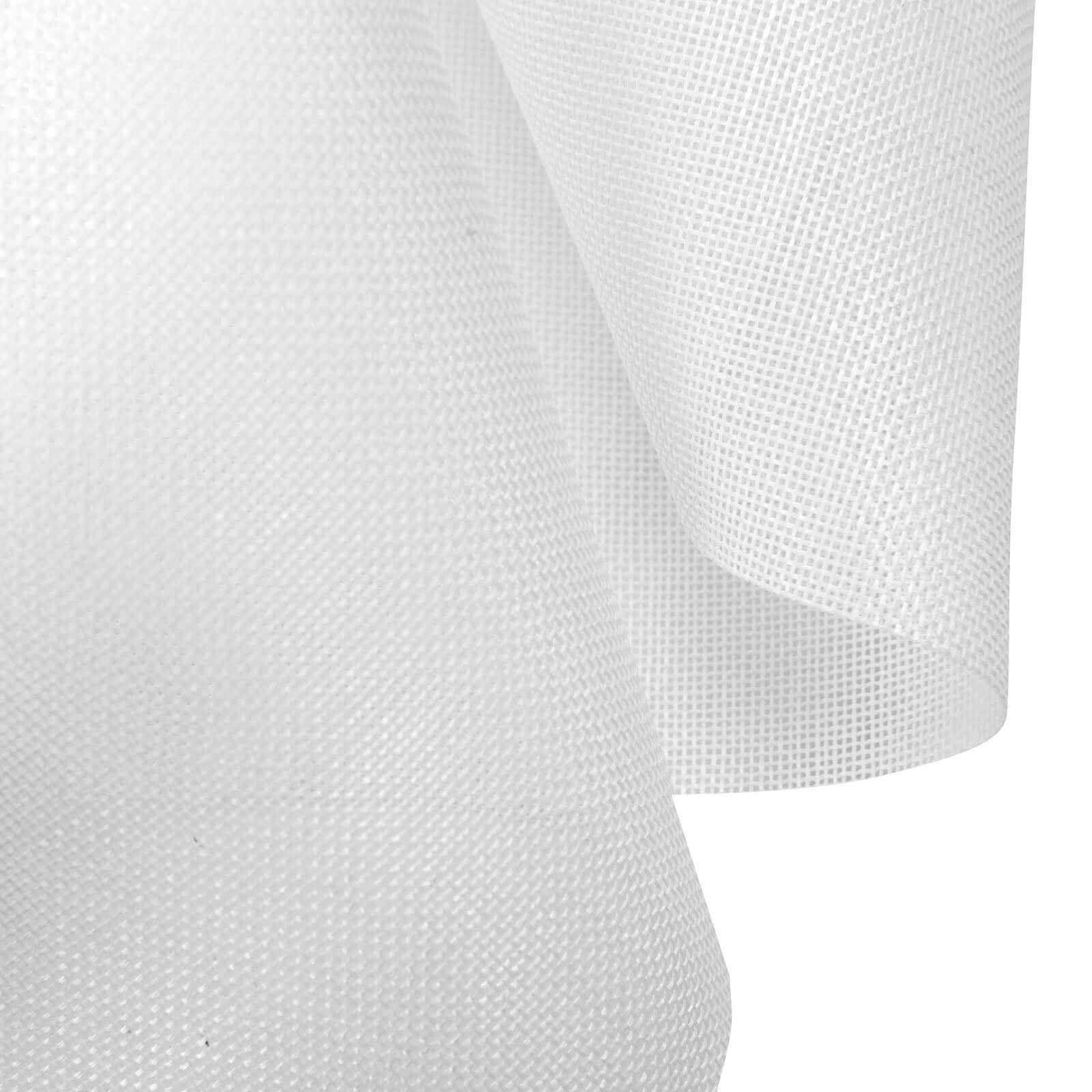 6"x10 Yards White Polyester Burlap Fabric Roll