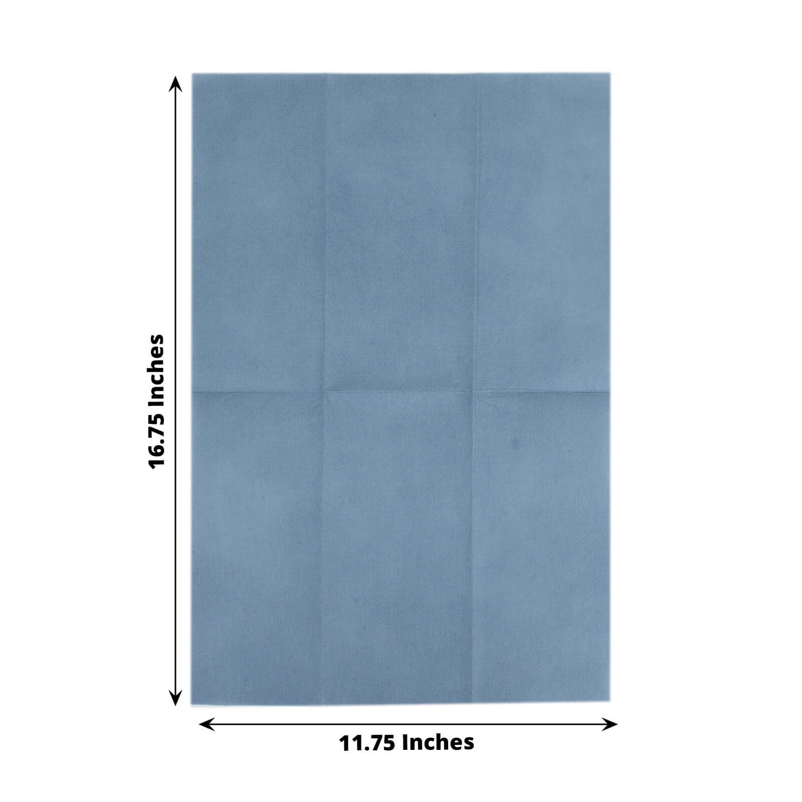 20 Pack Linen-Like Paper 8.5"x4" Napkins Dusty Blue - Highly Absorbent & Disposable Airlaid Guest Towels
