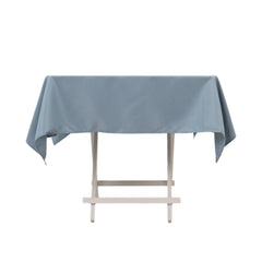 Premium Polyester 54"x54" Square Tablecloth Dusty Blue - Stain and Wrinkle-Resistant 220GSM Table Cover