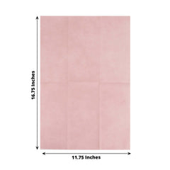 20 Pack Linen-Like Paper 8.5"x4" Napkins Dusty Rose - Highly Absorbent & Disposable Airlaid Guest Towels