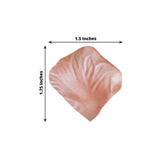 500-Pack Rose Petals Round Design Dusty Rose Silk Confetti - Decorative Scatters for Tables and Floors