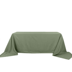 Polyester 90"x156" Rectangle Tablecloth Dusty Sage Green - Seamless Wrinkle-Resistant Table Cover