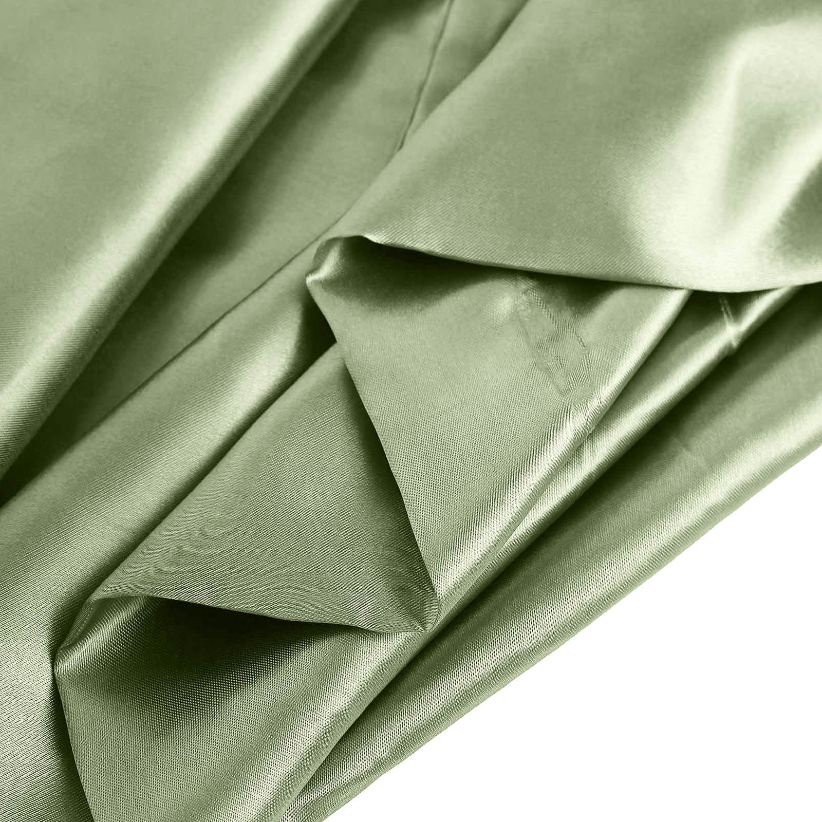 10 Yards x 54" Dusty Sage Green Satin Fabric Bolt