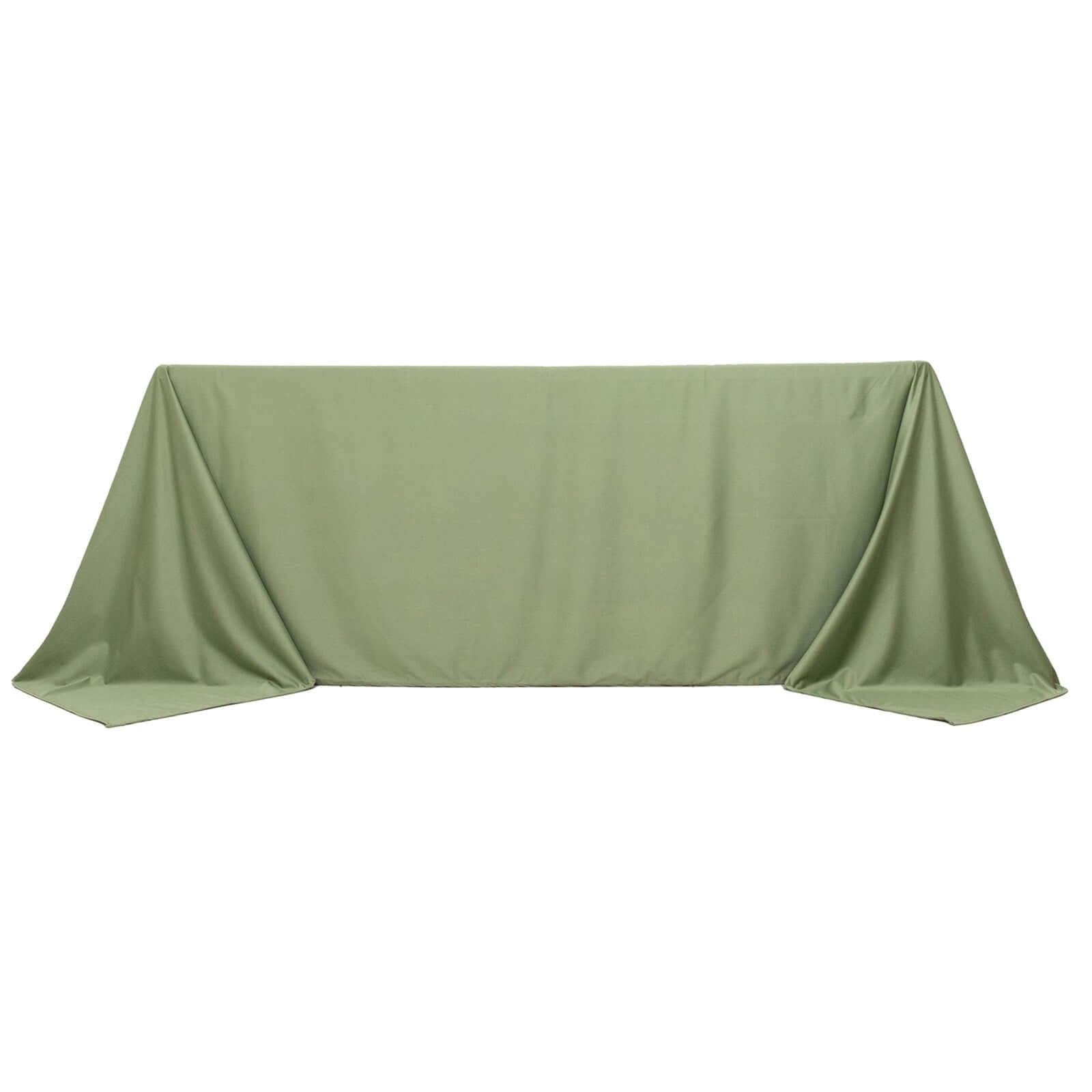 Scuba Rectangular 90"x132" Tablecloth Dusty Sage Green - Wrinkle Free, Stain Resistant & Seamless Table Cover