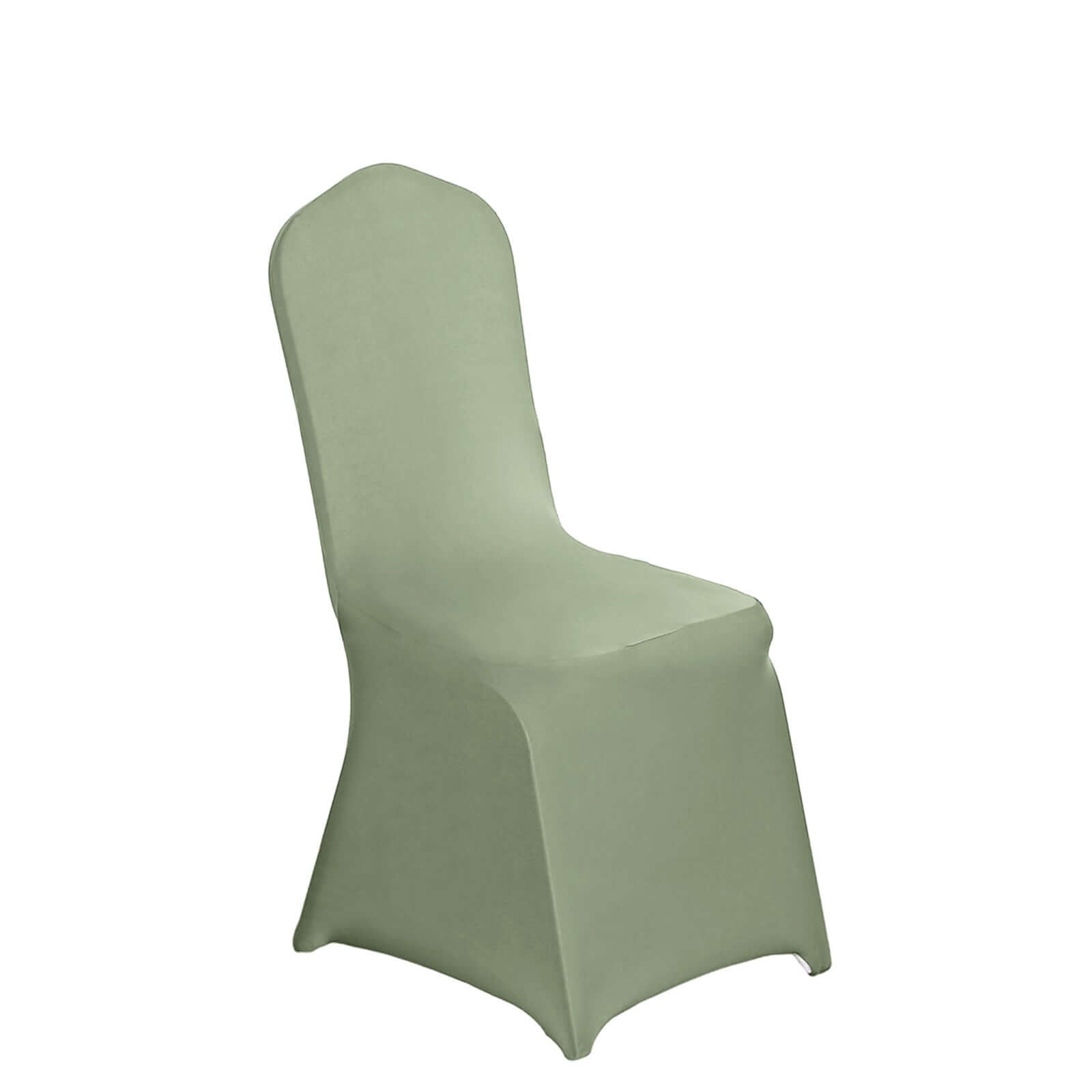 Spandex Chair Cover for Banquet Chairs Dusty Sage Green - Stretch 160GSM Fabric with Slip-On Slipcover