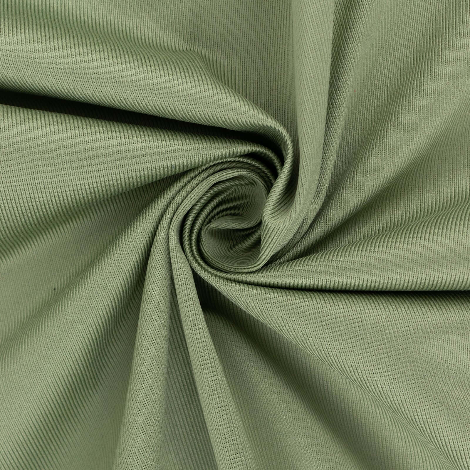 Dusty Sage Green Scuba Polyester Fabric Roll, Wrinkle Free DIY Craft Fabric Bolt- 60"x10 Yards