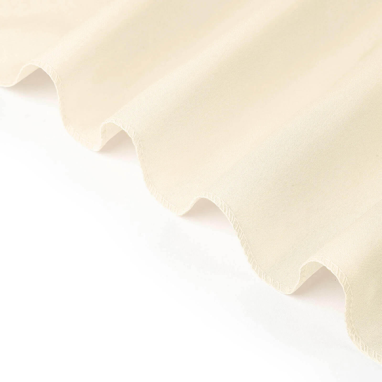 10 Pack Polyester Chair Cover for Banquet Chairs Beige - Stain-Resistant Reusable Slip-On Slipcover