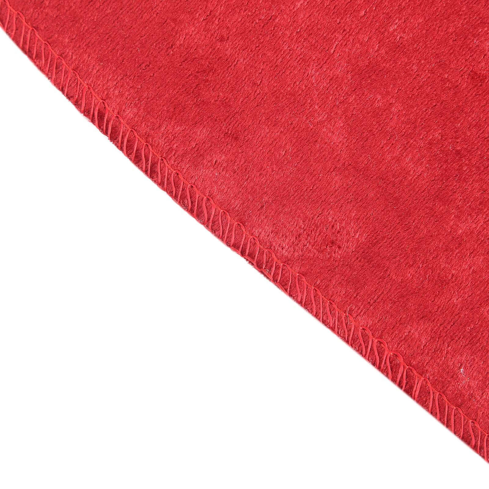 Premium Velvet 90"x132" Rectangle Tablecloth Burgundy - Reusable Soft & Seamless Table Cover