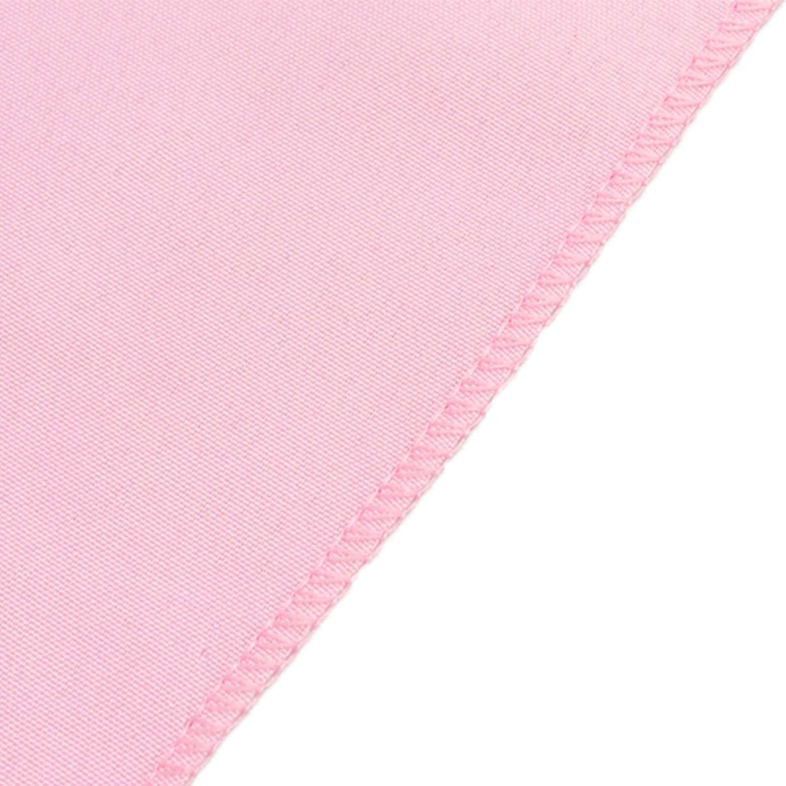 Fitted Polyester 72"x30" Rectangle Tablecloth Pink - Durable and Easy to Maintain Table Cover