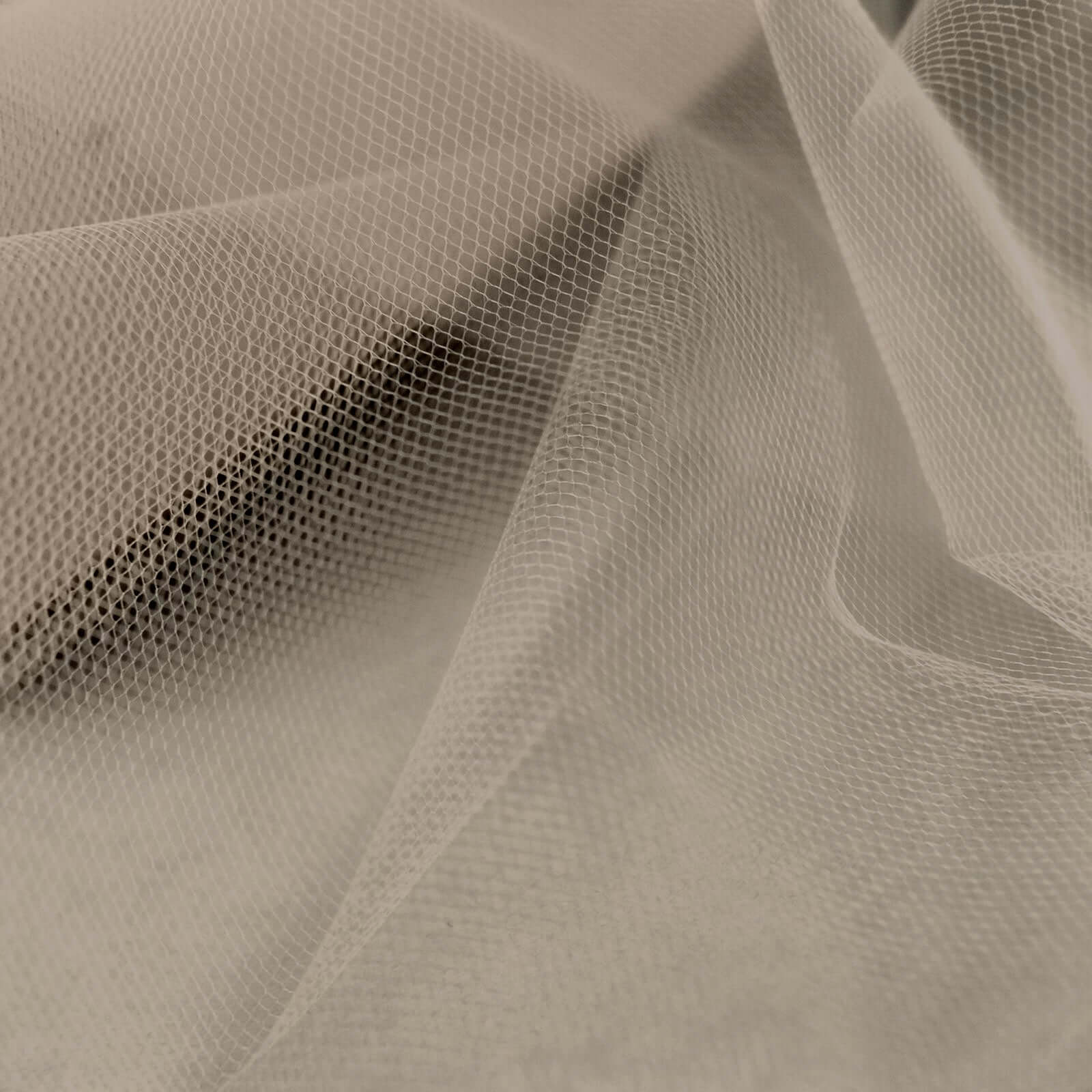 6"x100 Yards Taupe Tulle Fabric Bolt, Sheer Fabric Spool Roll For Crafts