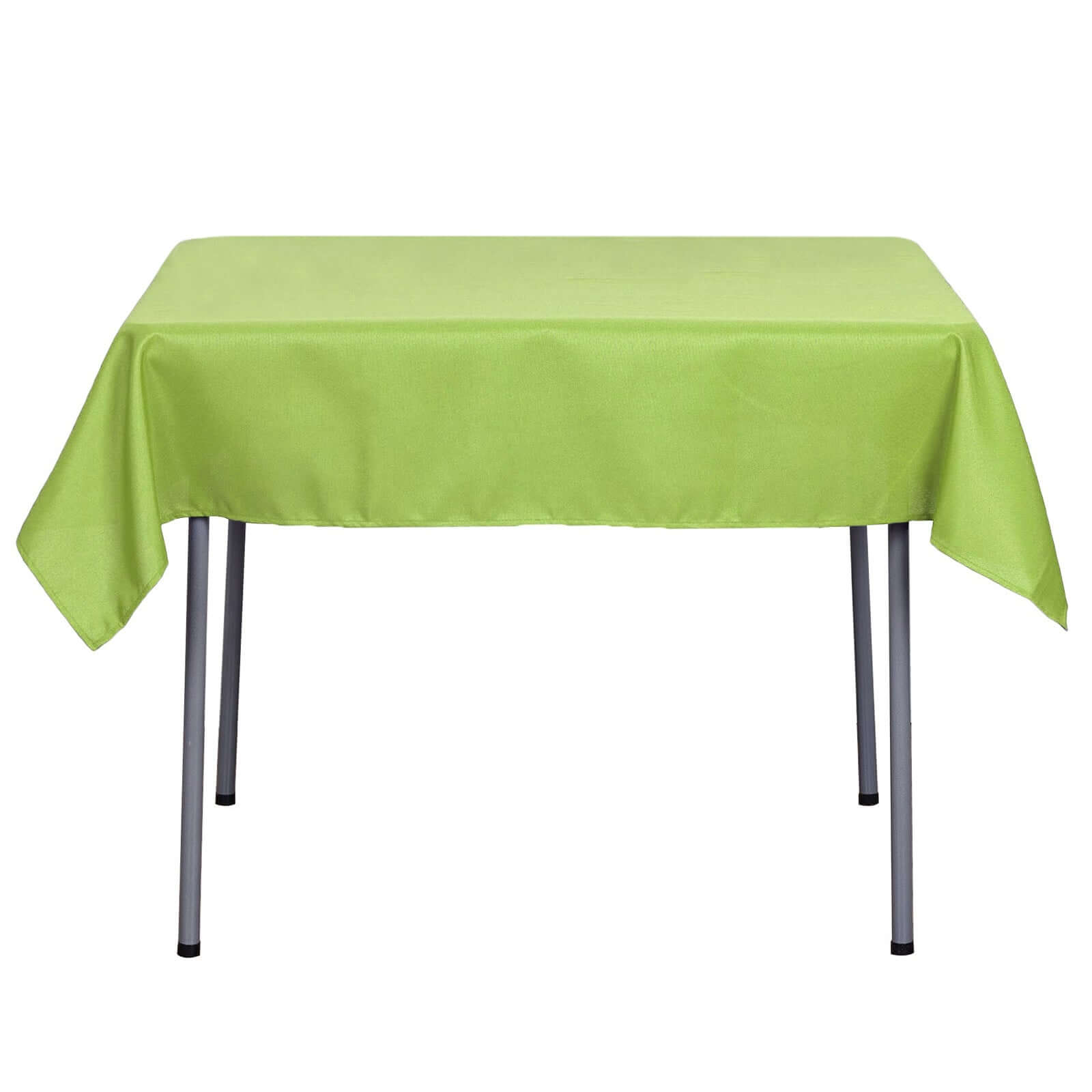 Polyester Square 54"x54" Tablecloth Apple Green - Wrinkle-Resistant & Durable Table Cover