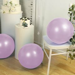 10 Pack Lavender Lilac Biodegradable Balloons, 18" Thickened Extra Strong Eco-friendly Latex Helium Party Balloons