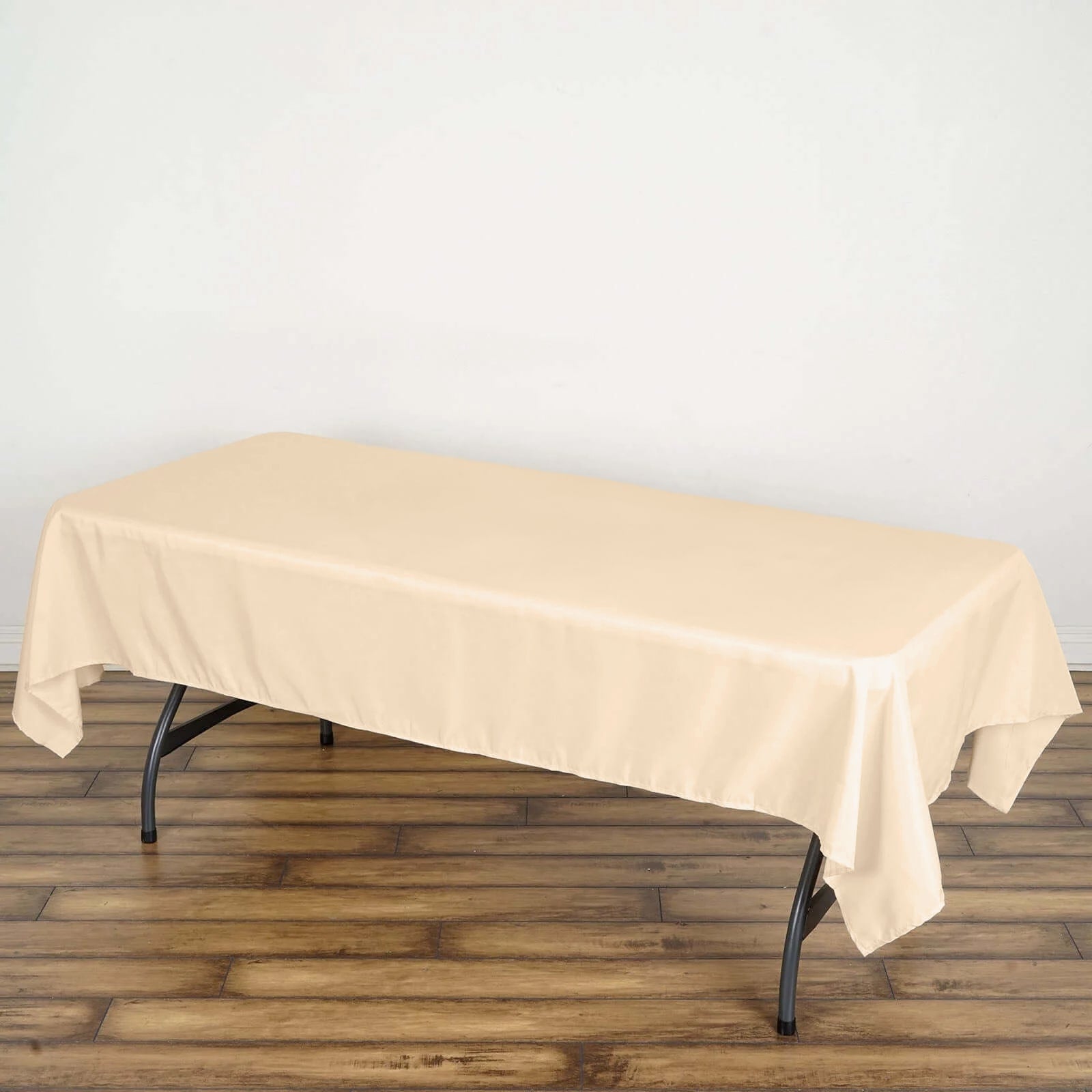 Polyester 60"x102" Rectangle Tablecloth Beige - Durable and Stylish Table Cover