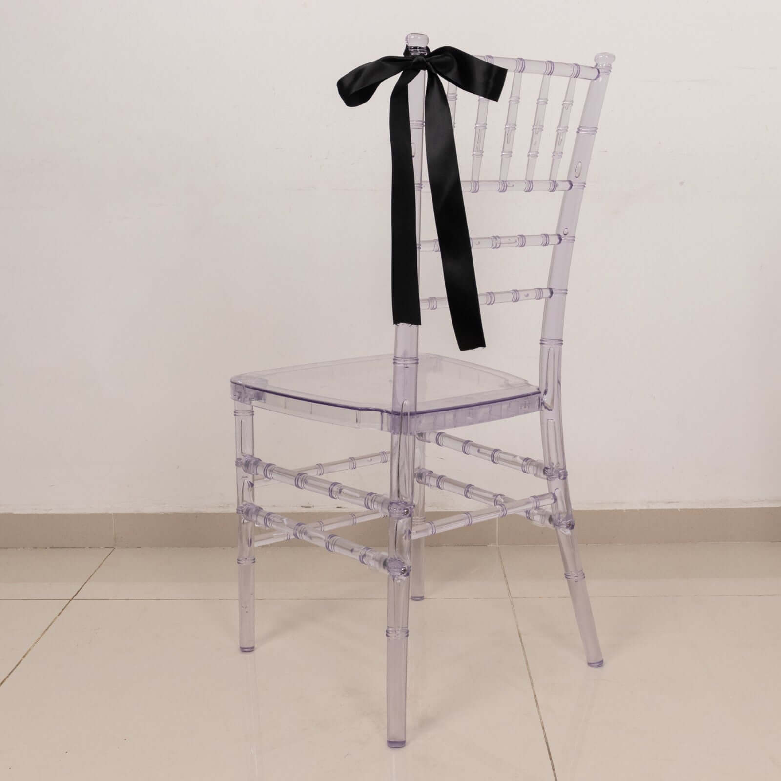 50 Yards 1.5" Black Single Face Decorative Satin Ribbon