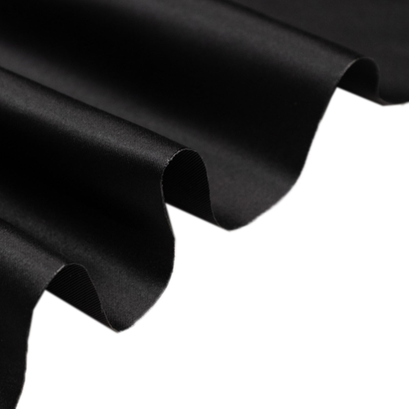 54"x10 Yards Black Lamour Satin Fabric Bolt, Heavy Matte Satin Fabric By The Yard