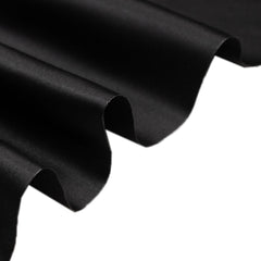 54"x10 Yards Black Lamour Satin Fabric Bolt, Heavy Matte Satin Fabric By The Yard