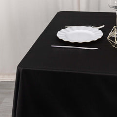 Scuba 54"x54" Table Overlay Square Tablecloth Black - Wrinkle Free & Stain Resistant Table Cover