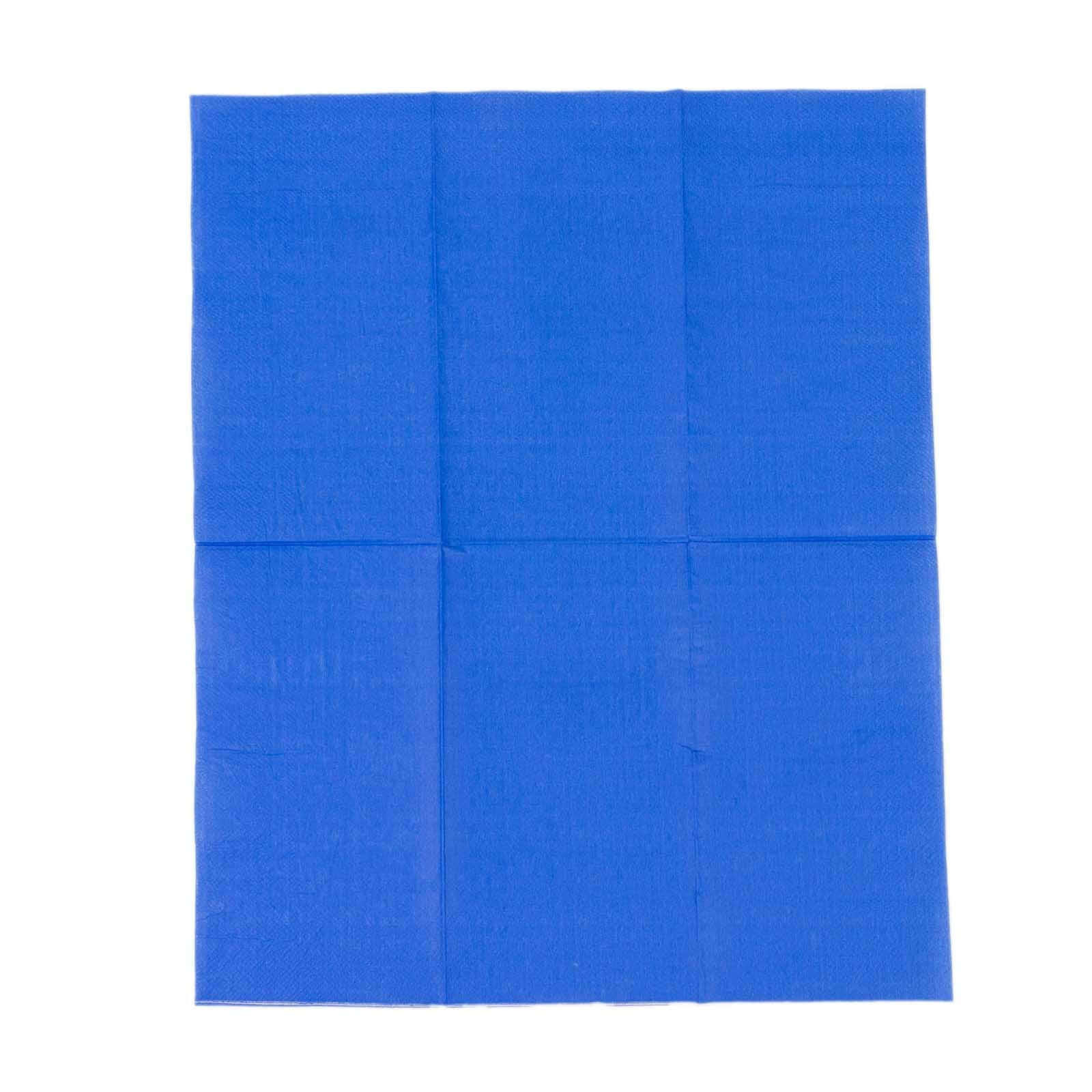 50-Pack Paper Napkins Royal Blue - Soft Disposable 2-Ply Dinner Napkins for Weddings