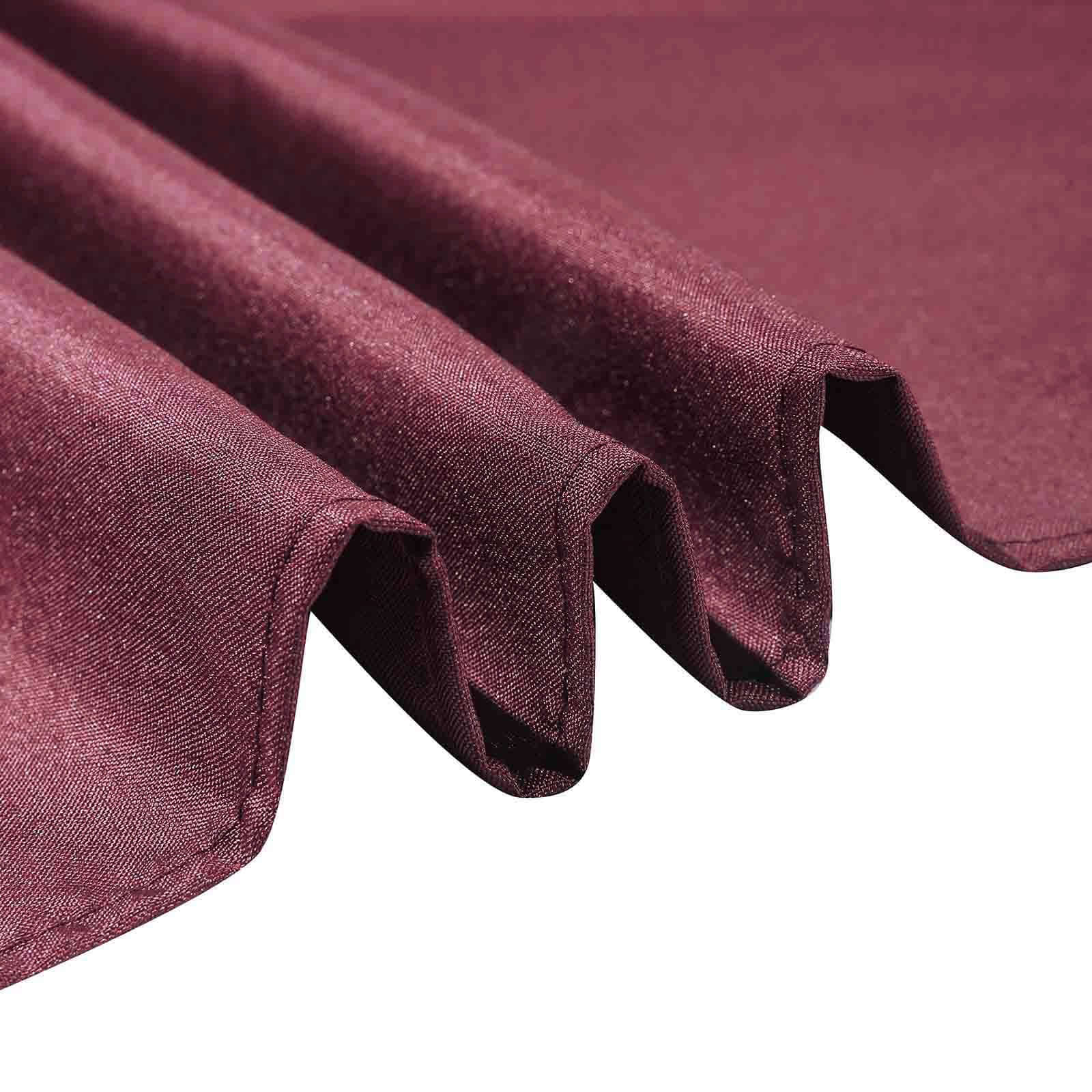 Polyester Square 70"x70" Tablecloth Burgundy - Wrinkle-Resistant & Durable Table Cover