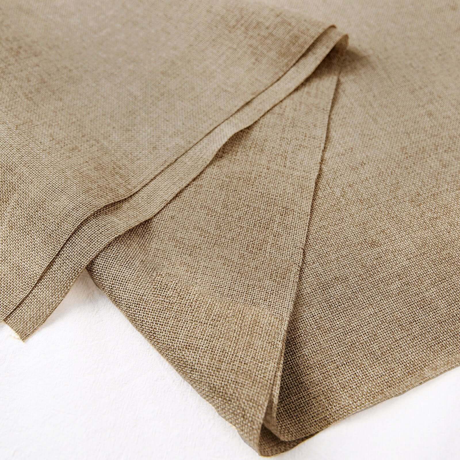 54"x10 Yards Natural faux Burlap Fabric Roll, Jute Linen DIY Fabric Bolt