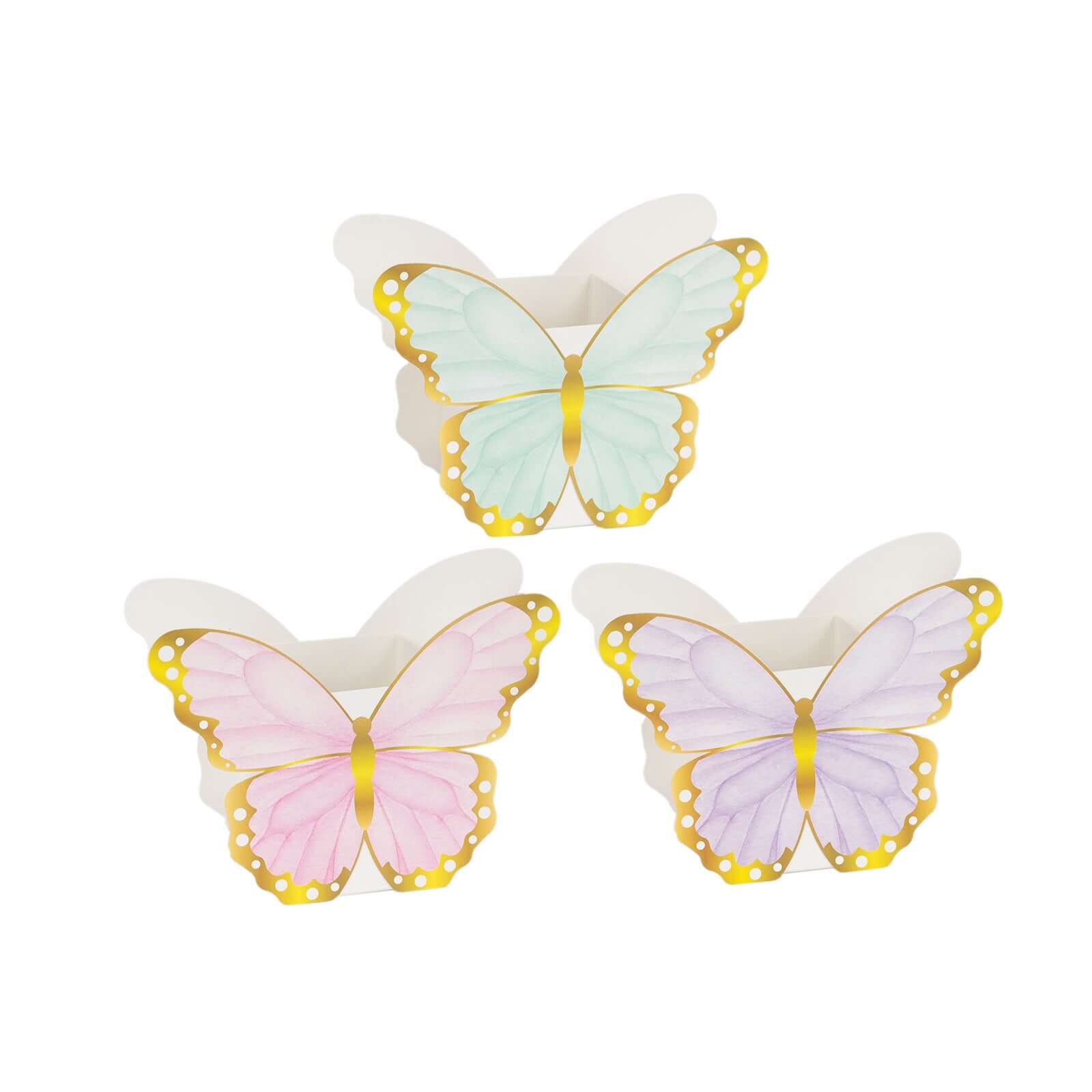 12 Pack Mixed Butterfly Candy Gift Favor Boxes, Paper Flower Boxes Centerpiece Tea Party Supplies - 6"x8"