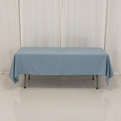 Premium Polyester 60"x102" Rectangle Tablecloth Dusty Blue - Durable 220GSM Wrinkle-Resistant Table Cover