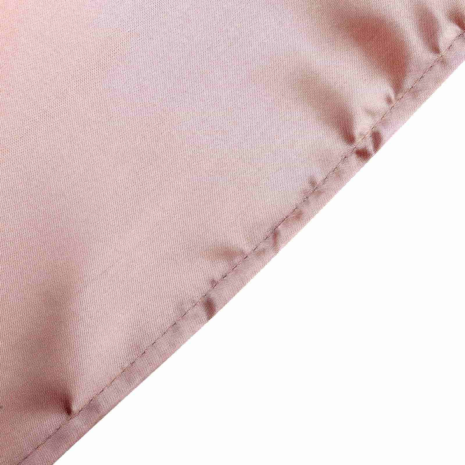 Satin 108" Round Tablecloth Dusty Rose - Smooth and Lustrous Table Cover