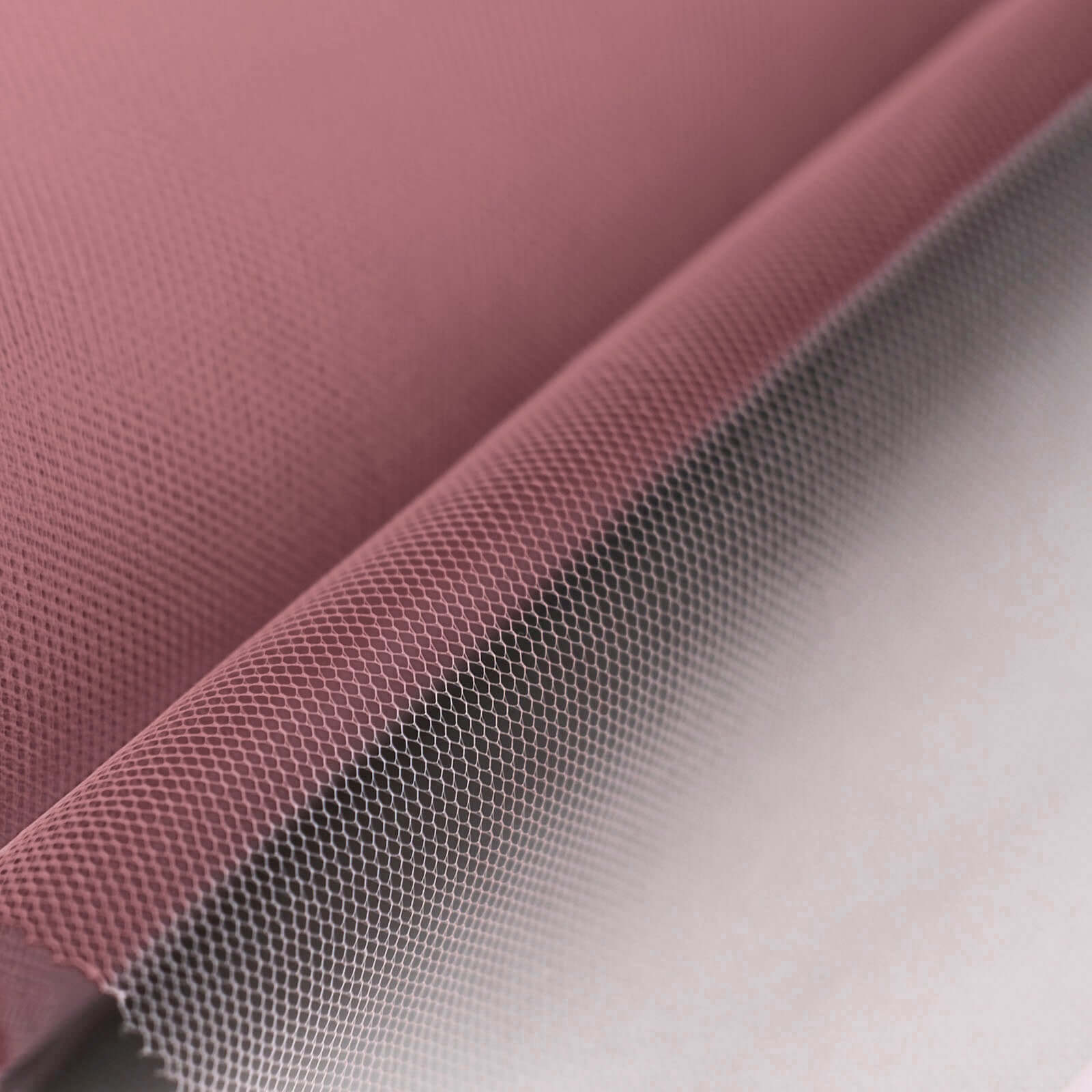 12"x100 Yards Dusty Rose Tulle Fabric Bolt, Sheer Fabric Spool Roll For Crafts