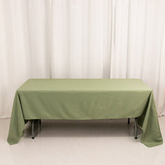 Premium Polyester 60"x126" Rectangle Tablecloth Dusty Sage Green - Stain-Resistant 220GSM Finish Table Cover