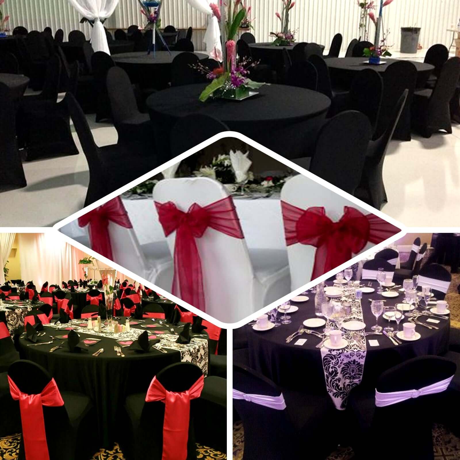 Premium Spandex Chair Cover with Foot Pockets for Banquet Chairs Royal Blue - Stretch 220GSM Fitted Slipcover